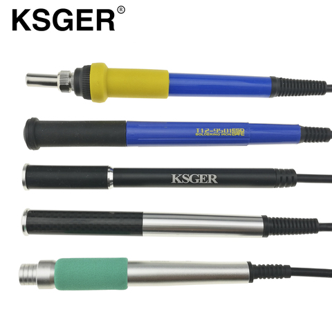 KSGER алюминиевый сплав 9501 907 ручка паяльника для V2.1S V2.0 V3.0 Stm32 Oled T12 цифровой электрический контроллер температуры ► Фото 1/6