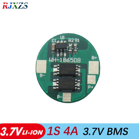 Защитная плата BMS PCM li-Ion bms для литиевых батарей, 1S 4A 4,2 в, для литиевых батарей LicoO2 Limn2O4 18650 li ► Фото 1/3