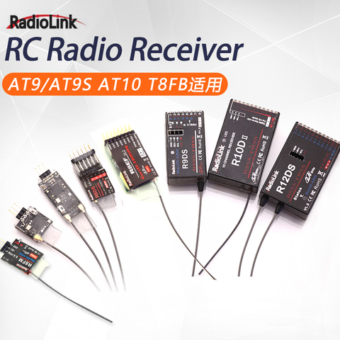 Радиоуправляемый приемник Radiolink R12DSM R12DS R9DS R8FM R6DSM R6DS R6FG, 2,4G сигнал для радиоуправляемого передатчика AAT9/AT9S/AT10/AT10II ► Фото 1/6