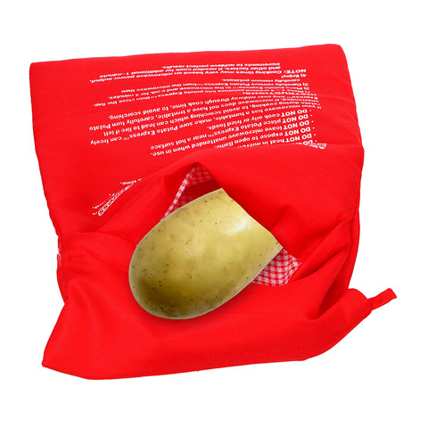 Микроволновая печь пакет для запекания картофеля, быстрый запеченный картофель, нагрудник для риса, легко варить, паровой карман, моющаяся сумка для варки ► Фото 1/6
