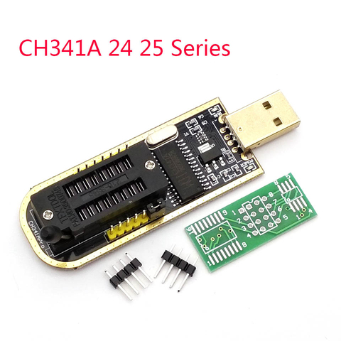 Программатор USB CH341A Series 24 EEPROM, записывающее устройство 25, плата флэш-BIOS SPI, модуль USB в TTL 5-3,3 в, драйвер программного обеспечения ► Фото 1/4