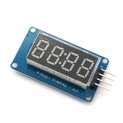 4-битный светодиодный модуль TM1637 с цифровым дисплеем для Arduino, 7 сегментов, 0,36 дюйма, часы с красной анодной трубкой, четыре серии, плата драйвера ► Фото 1/5