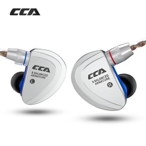 CCA C16 8BA приводов HIFI контрольные наушники гарнитуры со съемными отсоедините кабель 2 контактный кабель в ухо наушник 8 уравновешенного якоря ► Фото 1/6