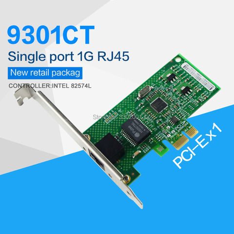 FANMI 9301CT PCI-E X1 10/100/1000M RJ45 гигабитный Ethernet сетевой адаптер для сервера Nic EXPI9301CT контроллер intel 82574 ► Фото 1/4