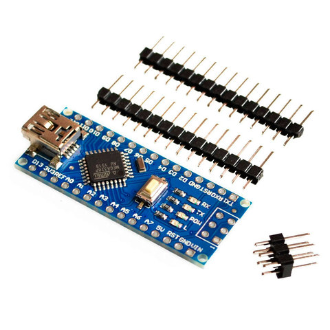 Плата контроллера OcioDual Nano V3.0 Atmega328P CH340G, без сварки, 100% совместимый с Arduino, USB-драйвер NANO ATmega328P ► Фото 1/4