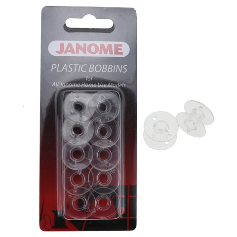 Пластиковые катушки x10 в упаковке для всех моделей домашнего использования Janome 200122005 ► Фото 1/6