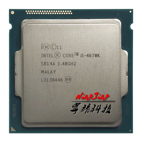 Процессор Intel Core i5-4670K i5 4670 K I5 4670 K 3,4 ГГц четырехъядерный четырехпоточный 84 Вт 6 Мб ЦП процессор LGA 1150 ► Фото 1/1