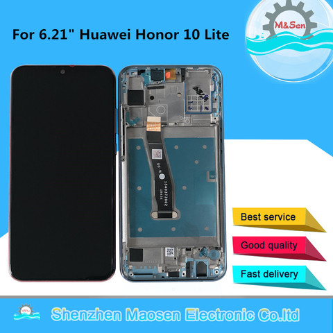 Оригинальный ЖК-дисплей M & Sen 6,21 дюйма для Huawei Honor 10 Lite, ЖК-экран с дигитайзером сенсорной панели и рамкой, с рамкой и инструментом, для HRY-LX1 ► Фото 1/6