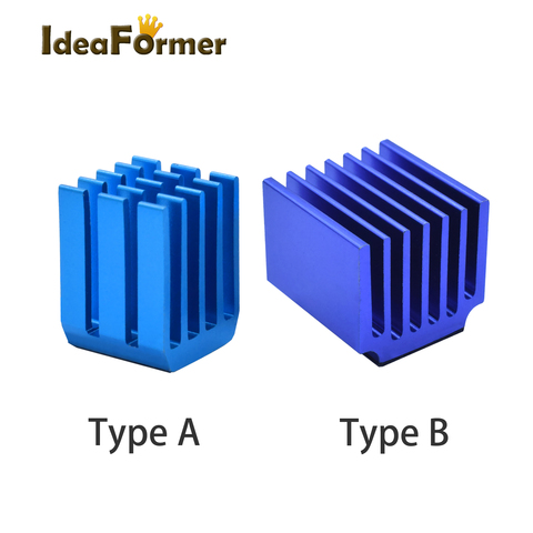 3D принтер Драйвер шагового двигателя радиаторы охлаждающий блок радиатор для TMC2100 LV8729 DRV8825 приводные модули Запчасти для 3D-принтера ► Фото 1/1
