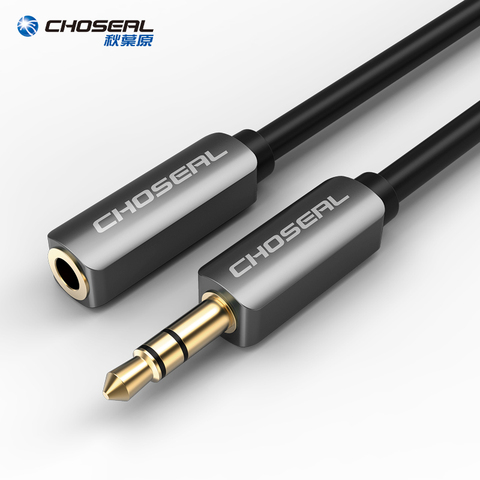 Аудио-кабель-удлинитель CHOSEAL 3,5 мм, со штекером на разъем Aux, кабель для наушников для iPhone, MP3, MP4 плеера 1/1, 5/2/3/5 м ► Фото 1/6
