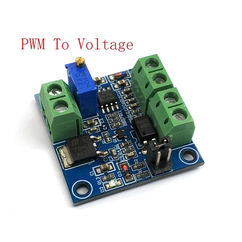 PWM В модуль преобразователя Напряжения 0%-100% до 0-10V для PLC MCU цифрового сигнала в аналоговый, PWM Регулируемый преобразователь, модуль питания ► Фото 1/3