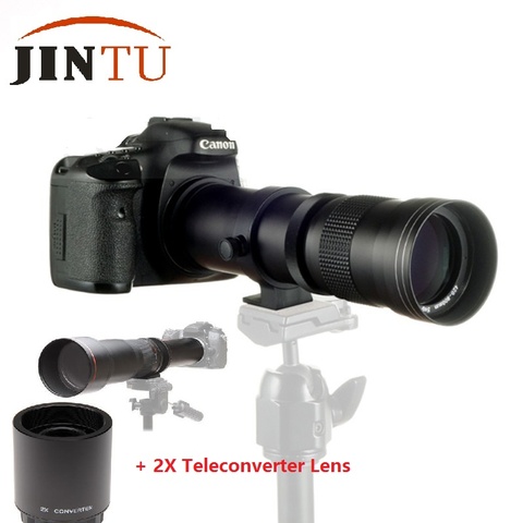 Телеобъектив JINTU 420-1600 мм F/8,3-16, телеобъектив с увеличением 2X для Sony A99V A99 A77 A68 A65 A58 A57 A55 A37 A35 A900 A850 A580 ► Фото 1/6