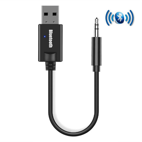 Автомобильный Bluetooth-приемник, мини-USB разъем 3,5 мм, AUX аудио, MP3 музыкальный ключ, адаптер для беспроводной клавиатуры, FM-радио, динамика ► Фото 1/5