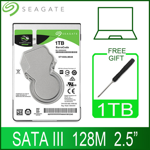 Жесткий диск для ноутбука Seagate, 1 ТБ, 1000 ГБ, 2,5 дюйма, внутренний жесткий диск SATA III, 128 Мб кэш-памяти, 7 мм, 5400 об/мин, для ноутбуков PS4 ► Фото 1/6