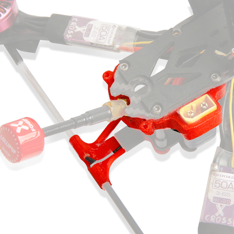 JMT 3D печатная ТПУ 45 градусов Задняя антенна, монтажная защита сиденья для iFlight XL/HL ih3 iX5 V3 Рамка DIY FPV Racing Drone ► Фото 1/6