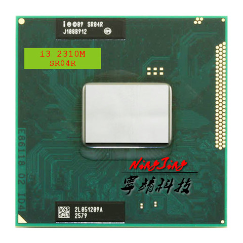 Процессор Intel Core i3 2310M SR04R, двухъядерный процессор, 2,1 ГГц, четырехъядерный процессор, процессор L2 = 512 М, L3 = 3 м, разъем 35 Вт G2 ► Фото 1/1