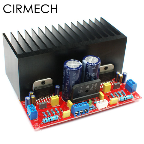 CIRMECH, бесплатная доставка, Двойная модель, 2,0 каналов, TDA7293 100 + 100 Вт, Hi-Fi стерео аудио усилитель, плата ► Фото 1/5