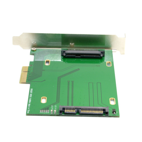 Xiwai PCI-E 3,0x4 полосы к U.2 U2 комплект SFF-8639 хост-адаптер для материнской платы Intel и 750 NVMe PCIe SSD ► Фото 1/6