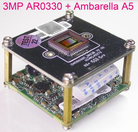 Камера видеонаблюдения Aptina AR0330 CMOS + Ambarella A5, 2048 дюйма, 1536 МП, H.264, 1/3 x модуль платы блока программного управления, IP, запасные части ► Фото 1/6