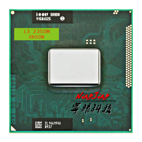 Процессор Intel Core i3 2350M SR0DN, 2 ядра, 2,3 ГГц, четырехъядерный процессор, портативный процессор L2 = 512 М, L3 = 3 м, разъем 35 Вт G2 ► Фото 1/1