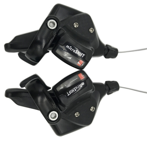 MicroSHIFT 7 скоростей Trip MTB Trigger Shimano, 1-7 правая и 1-3 левая сторона велосипеда соединенный DIP переключатель, подходит для Shimano ► Фото 1/6