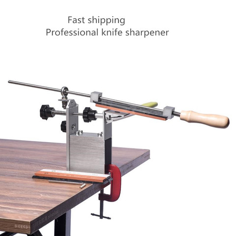 Профессиональная ножеточка Apex Edge Pro, 5 поколение, для кухонных ножей, с 3 точильными камнями, алюминиевым сплавом, G-зажимом ► Фото 1/6