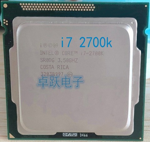 Оригинальный четырехъядерный процессор Intel Core i7 2700K 3,5 ггц LGA 1155, процессор SR0DG для настольных пк ► Фото 1/2