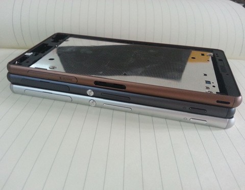 Оригинал для Sony Xperia Z3 Dual D6633 средняя рамка пластина шрифт ЖК металлический корпус + SIM USB Крышка + боковые кнопки ► Фото 1/4