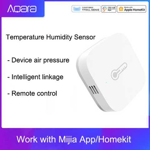 Датчик температуры и влажности Aqara, оригинальное устройство для умного дома, работает с приложением для Android и IOS, быстрая доставка ► Фото 1/6