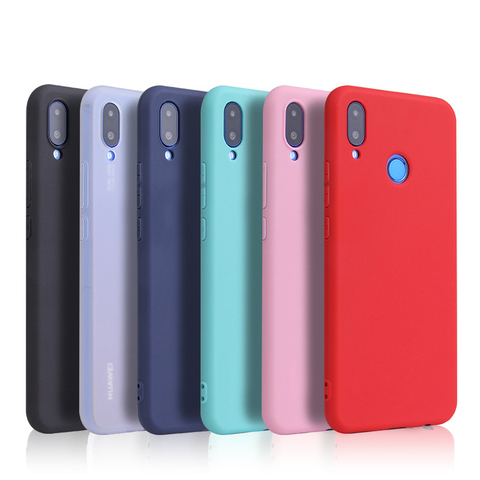 Матовый цветной Мягкий Силиконовый ТПУ чехол для Huawei Nova 2i 2s 2 Plus Nova 3 3i 3e Nova 4 P smart 2022 P20 lite P30 Pro, чехол ► Фото 1/6