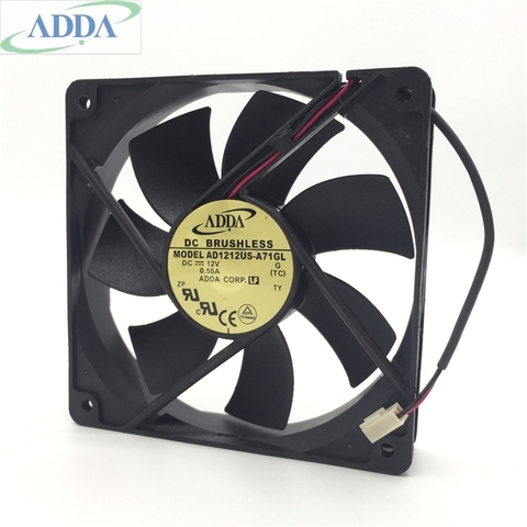 Оригинал для ADDA 12V 0.50A 12 см Φ 12025 air AD1212US-A71GL Вентилятор охлаждения ► Фото 1/3