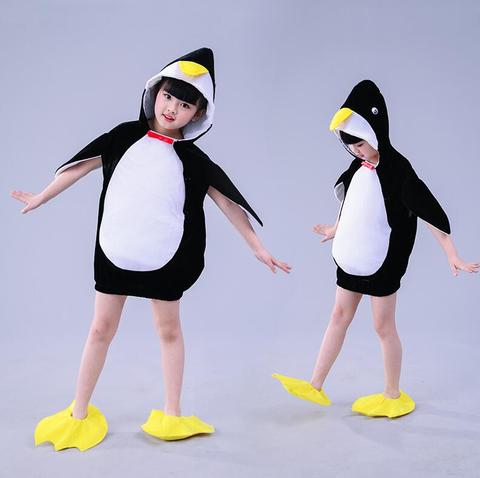 2022 Костюм пингвина на Хэллоуин, Детский комбинезон с животными для маленьких девочек, карнавальные, вечерние, маскарадные костюмы, нарядное платье, Детский костюм ► Фото 1/6
