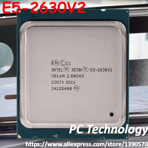 Оригинальный процессор Intel Xeon E5-2630V2 CPU V2 2,60 ГГц 6 ядер 15 Мб DDR3 1600 МГц E5 2630 V2 FCLGA2011 E5 2630V2 ► Фото 1/1