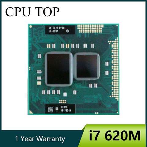 Процессор Intel Core i7 620M, 2,66 ГГц, 4 м, Разъем G1, процессор для ноутбука ► Фото 1/2