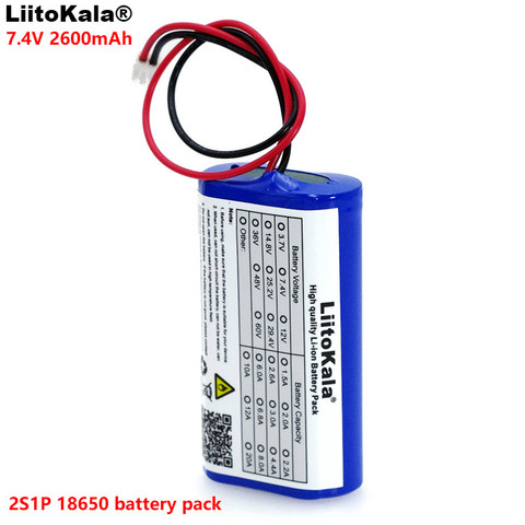 LiitoKala 7,2 В/7,4 В/8,4 в 18650 литиевая батарея 2600 мА перезаряжаемая аккумуляторная батарея megaphone Защитная плата для динамика ► Фото 1/4