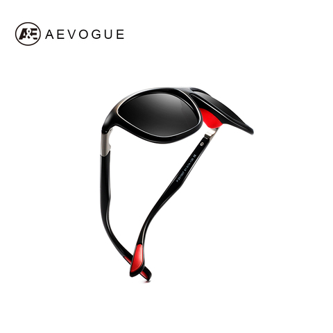 Солнцезащитные очки AEVOGUE AE0611 Мужские поляризационные, оверсайз дизайнерские Брендовые очки для вождения, красный цвет, UV400 ► Фото 1/5