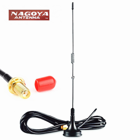 NAGOYA UT-106UV антенна магнитная Автомобильная SMA-Female 40 см длинная антенна для портативного HM радио BF-888S UV-5R ► Фото 1/6