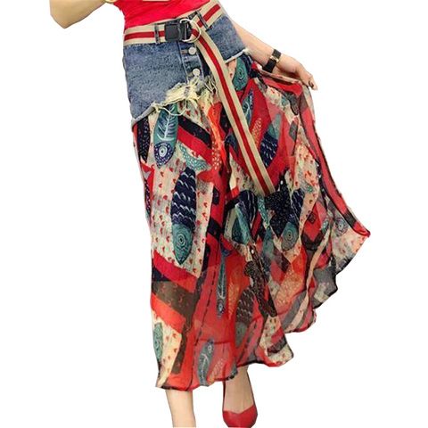 Женская юбка с принтом, летняя, повседневная, для вечеринок, 2022 ► Фото 1/1