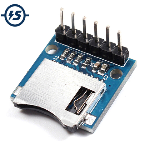Щит для модуля SD-карты Arduino, карта хранения Micro SD, миниатюрный модуль микро-памяти с булавками AVR ARM ► Фото 1/6
