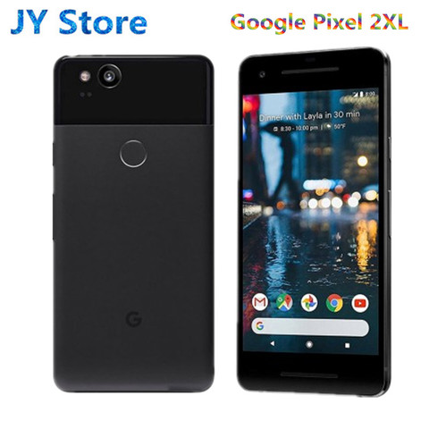 Мобильный телефон Google Pixel 2XL, 6 дюймов, европейская версия, Восьмиядерный процессор Snapdragon 835, 4 Гб 64 Гб 128 ГБ, сканер отпечатка пальца, 4G, Android 2XL ► Фото 1/3