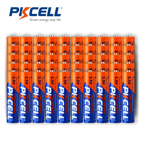 50 шт. * Щелочная батарея PKCELL LR03 AAA 1,5 V 3A Bateria Baterias для игрушек пульта дистанционного управления и т. Д.-PKCELL ► Фото 1/6