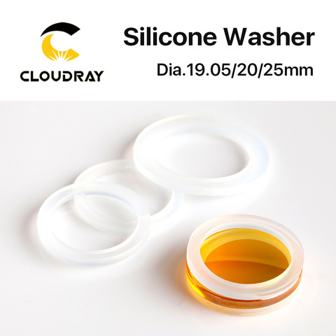 Силиконовая шайба Cloudray 19,05 20 25 мм для зеркал линз с лазерной фокусировкой CO2 ► Фото 1/3