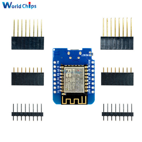 ESP8266 ESP-12 ESP12 ESP-12F мини-модуль Wemos D1 Мини WiFi макетная плата Micro USB 3,3 V на основе ESP-8266EX 11 цифровой Pin ► Фото 1/6