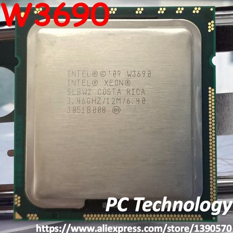 Оригинальный серверный процессор Intel Xeon W3690, 3,46 ГГц, 6 ядер, Кэш-память 12 МБ, ЦП LGA1366, 130 Вт, бесплатная доставка ► Фото 1/1