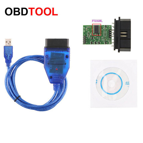 Хороший чип FT232RL, VAG USB интерфейс для автомобилей Audi и т. Д., VAG OBD OBD2 16-контактный разъем, диагностический кабель OBDII 16-контактный инструмент для... ► Фото 1/6