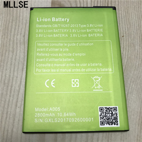 Аккумулятор MLLSE 2800 мАч M13 для goweel M13/M13 Pro 3G 5,0 дюйма серии A005, мобильный телефон, литиевые аккумуляторы ► Фото 1/2