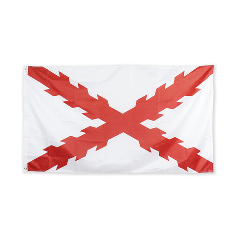 Флагшток 90*150 см, флаг бордовой испанской империи ► Фото 1/6