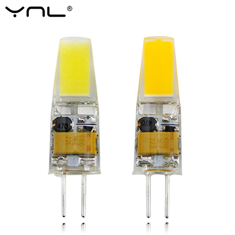 YNL G4 светодиодный светильник, AC DC 12 В, мини-светодиодный светильник G4 1505 COB, чип, светильник с углом обзора 360, лампа s, Замена 30 Вт, галогенный То... ► Фото 1/6