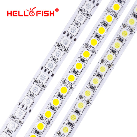5 м 600 LED 5050 sttrip LED 12 В гибкие светодиодные Клейкие ленты Light 120 LED/м, белый свет/теплый белый/RGB ► Фото 1/6
