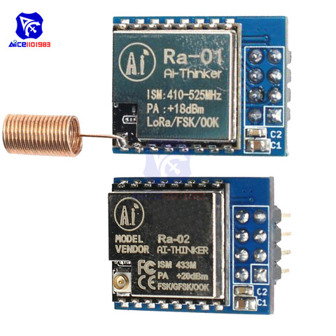LoRa SX1278 RA-01 раньше спектр, беспроводной модуль 433 МГц, беспроводной последовательный порт, интерфейс SPI с антенной ► Фото 1/6